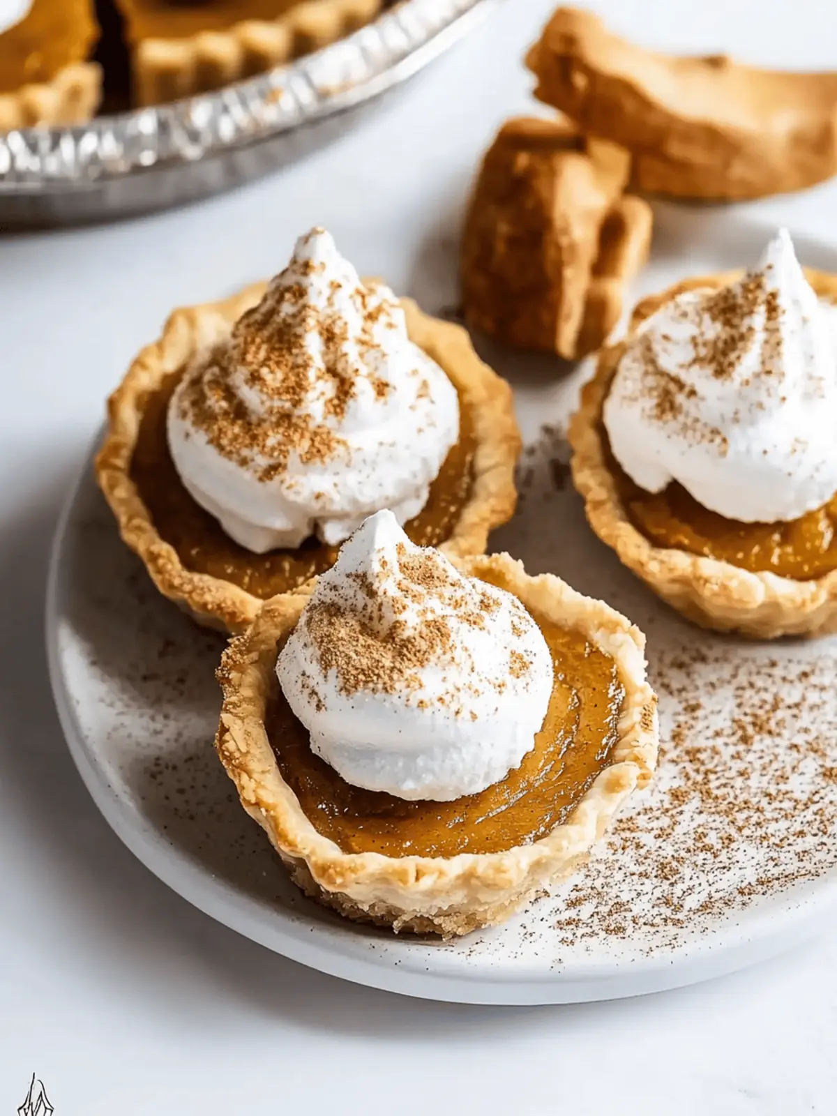Easy Mini Pumpkin Pies
