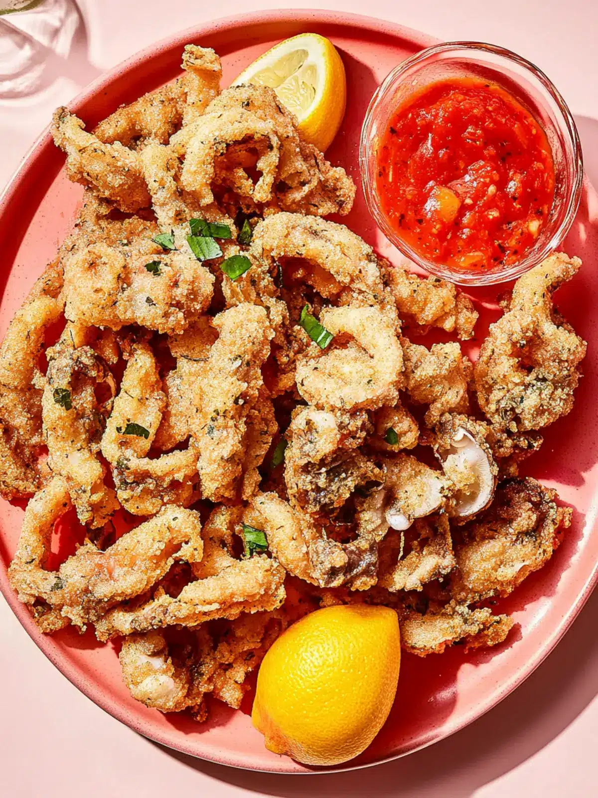 Mushroom “Calamari” with Spicy Marinara