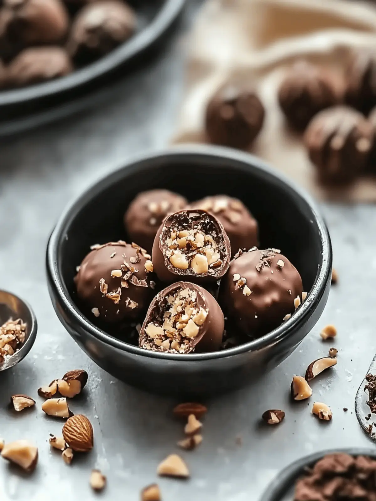 Nutty Chocolate Ball Cookies