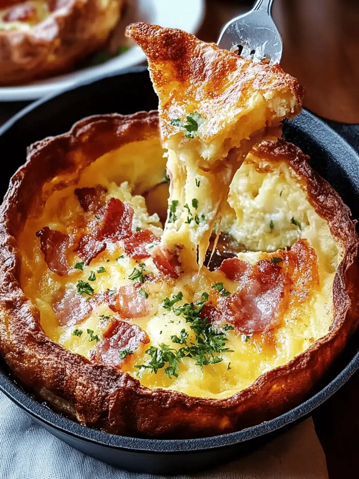 Cheddar & Bacon Dutch Baby: Whip Up This Dreamy Breakfast! 2 Cheddar & Bacon Dutch Baby