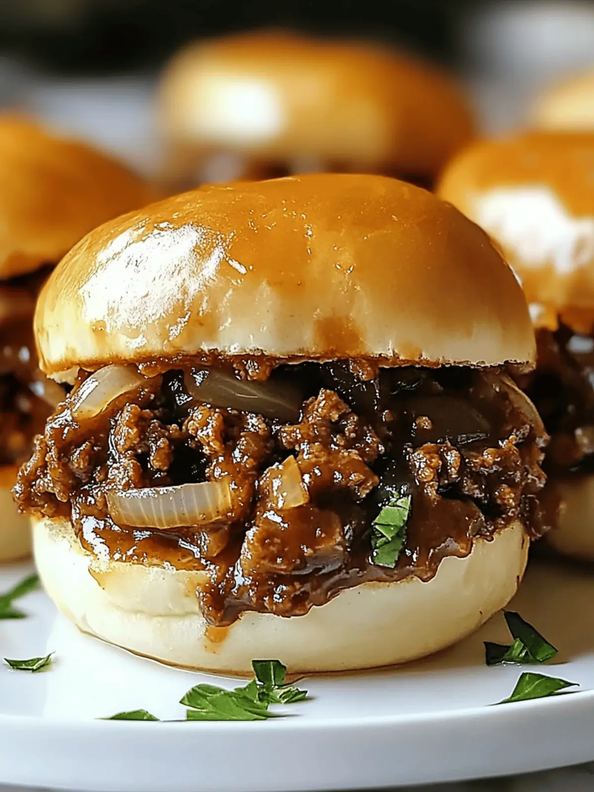 French Onion Beef Sloppy Joes