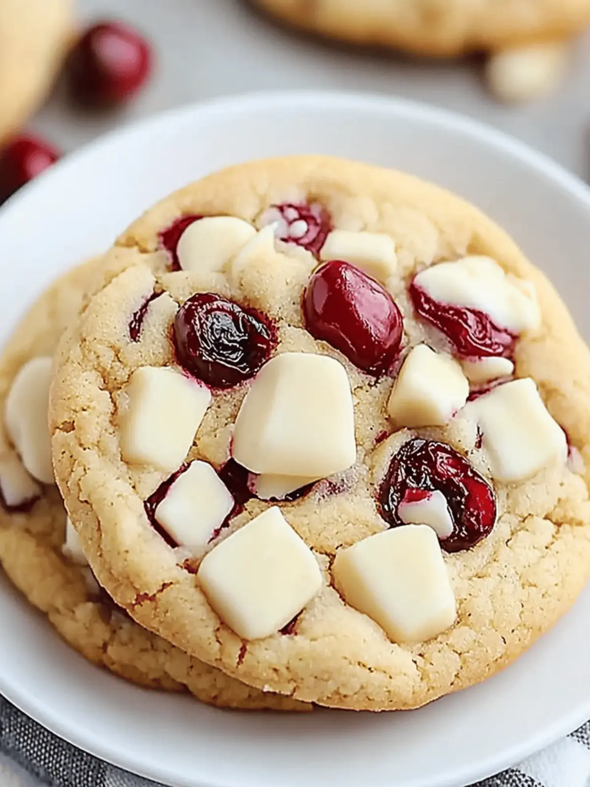 White Chocolate Cranberry Cookies