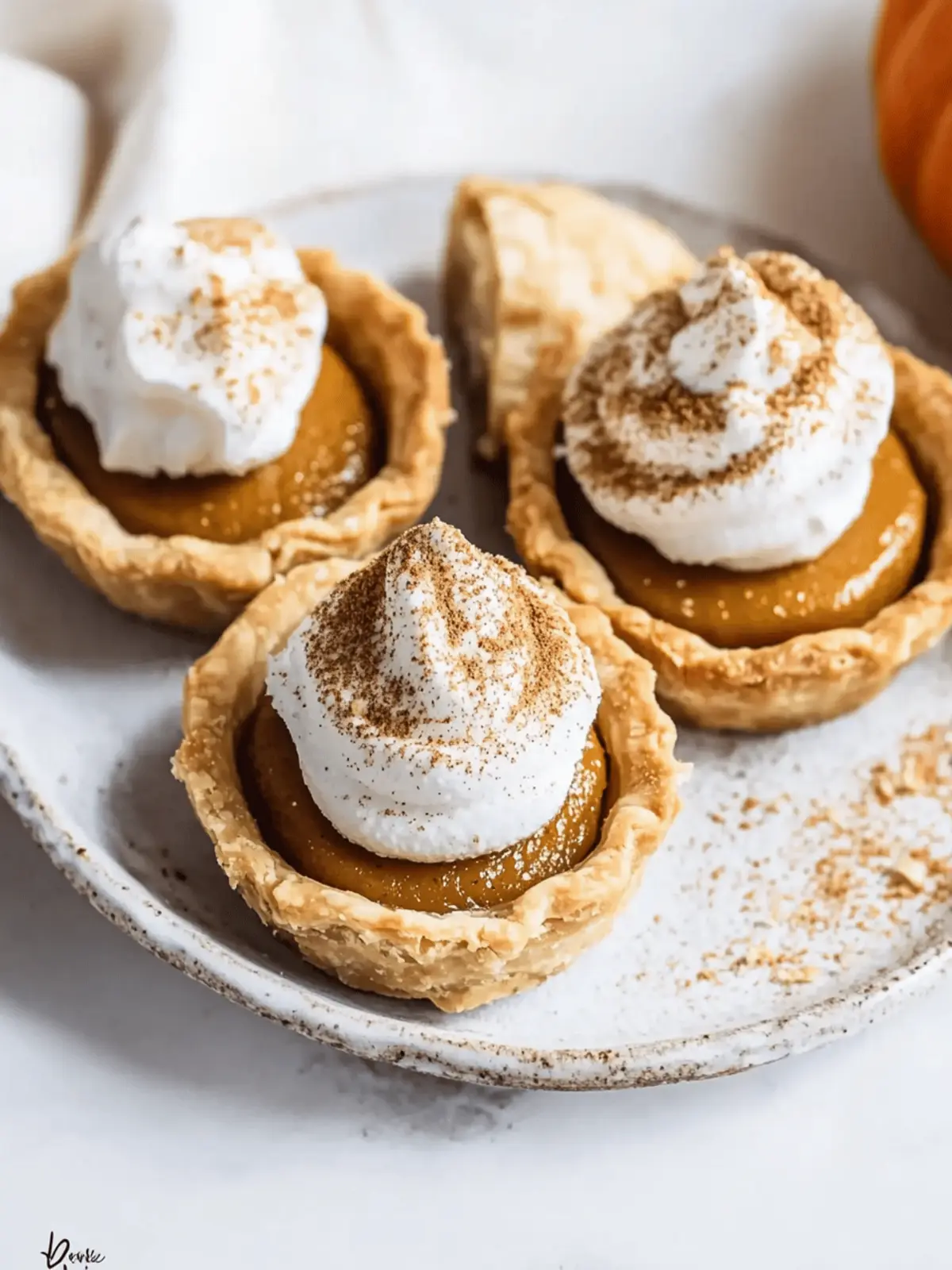 Easy Mini Pumpkin Pies