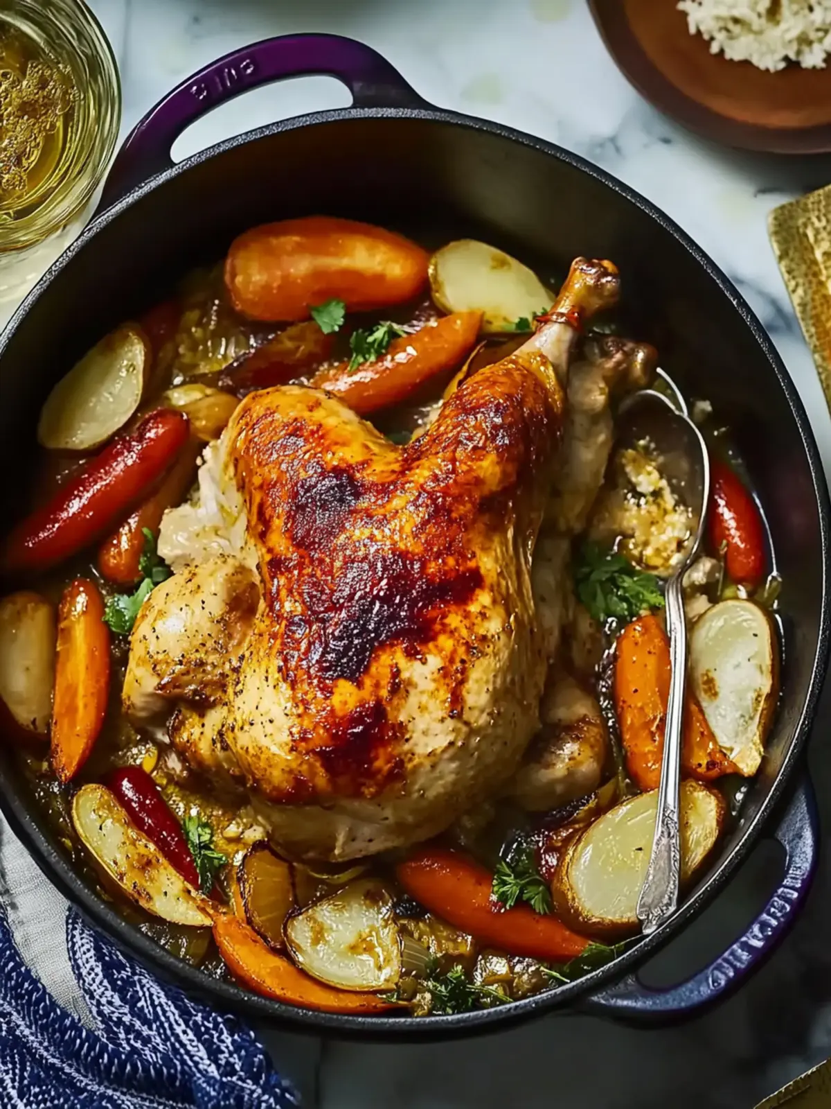 Nigerian Clay Pot Chicken with Vibrant Seasonal Veggies 4 Nigerian Clay Pot Chicken