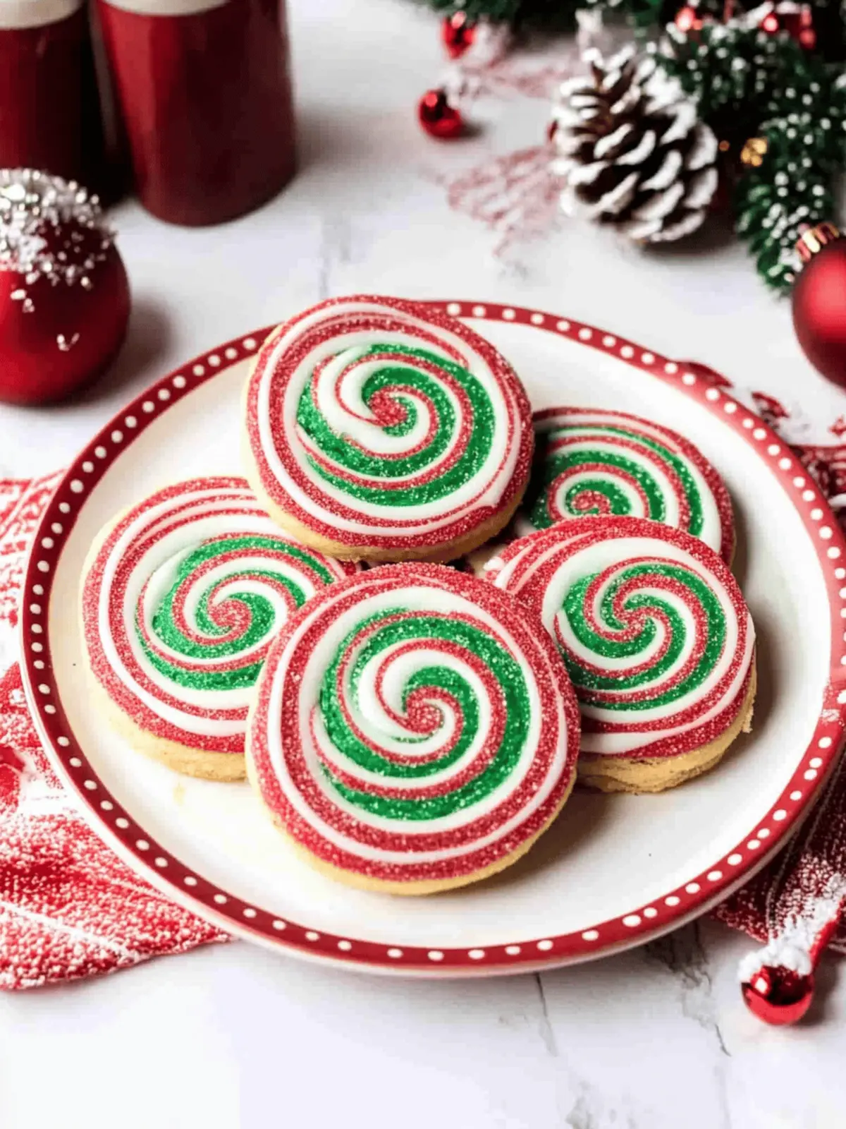 Christmas Pinwheel Cookies