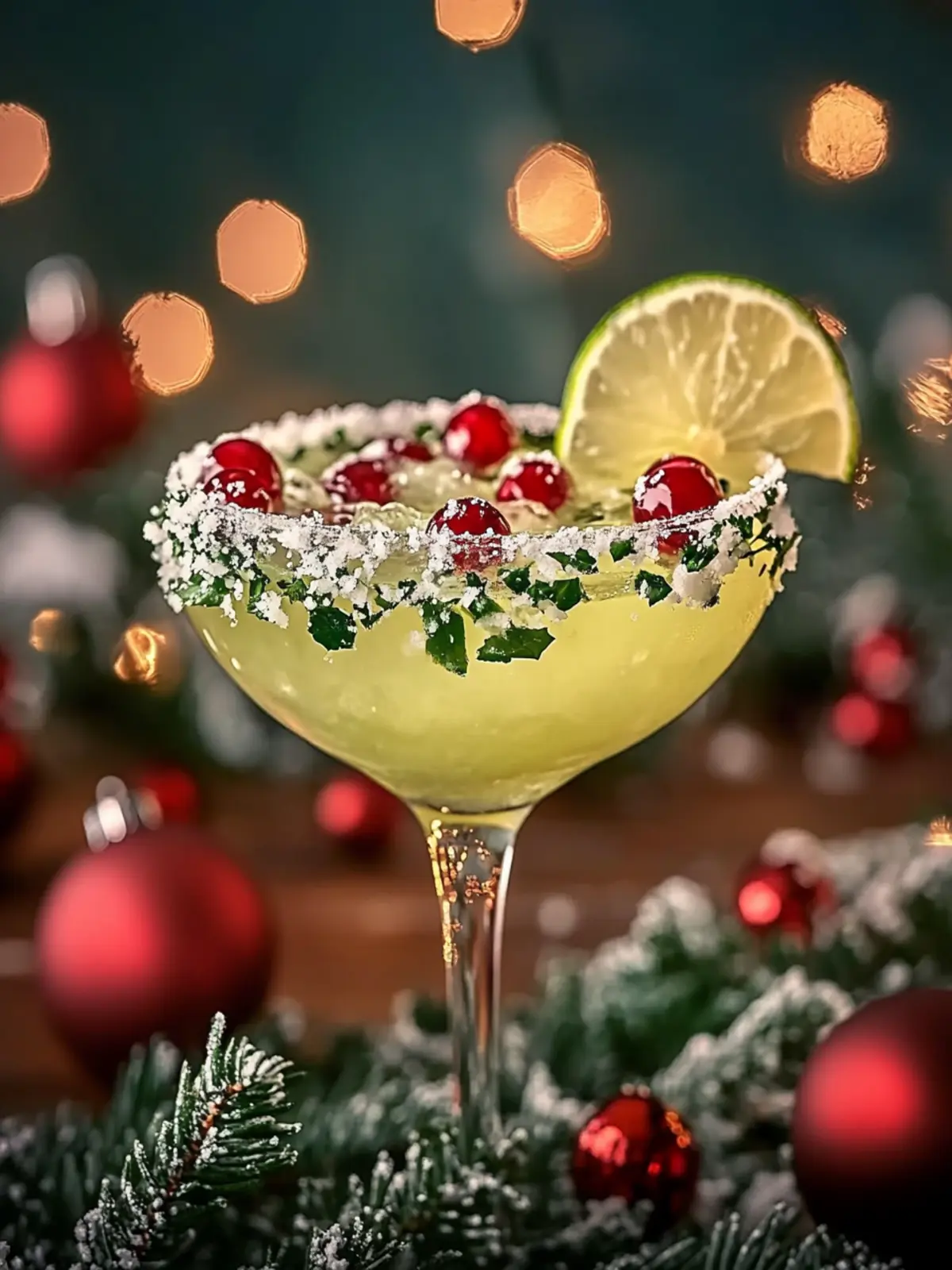 Festive Mistletoe Margarita: Sip into Holiday Cheer! 2 Mistletoe Margarita