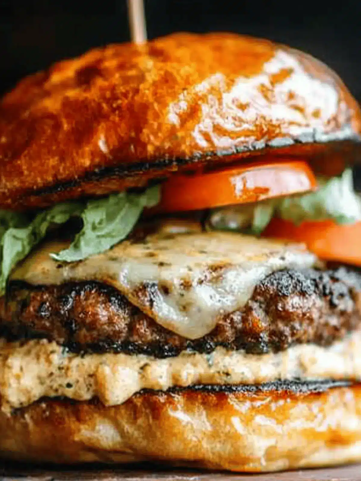 Rapscallion Burger with Pimento Cheese