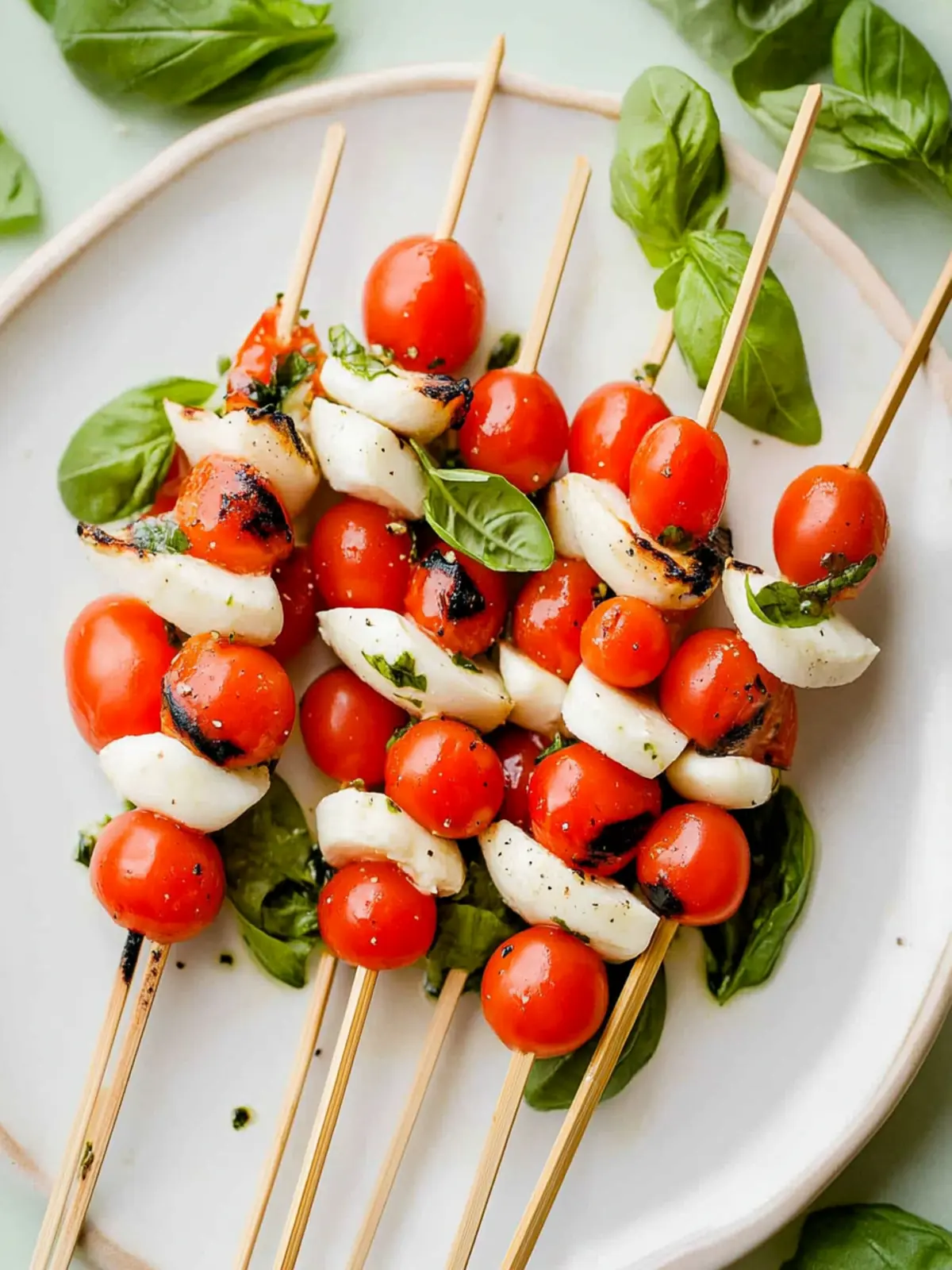 Delicious Caprese Skewers: Fresh and Easy 3-Ingredient Delight 3 Caprese Skewers