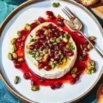 Baked Brie With Pomegranate And Pistachios
