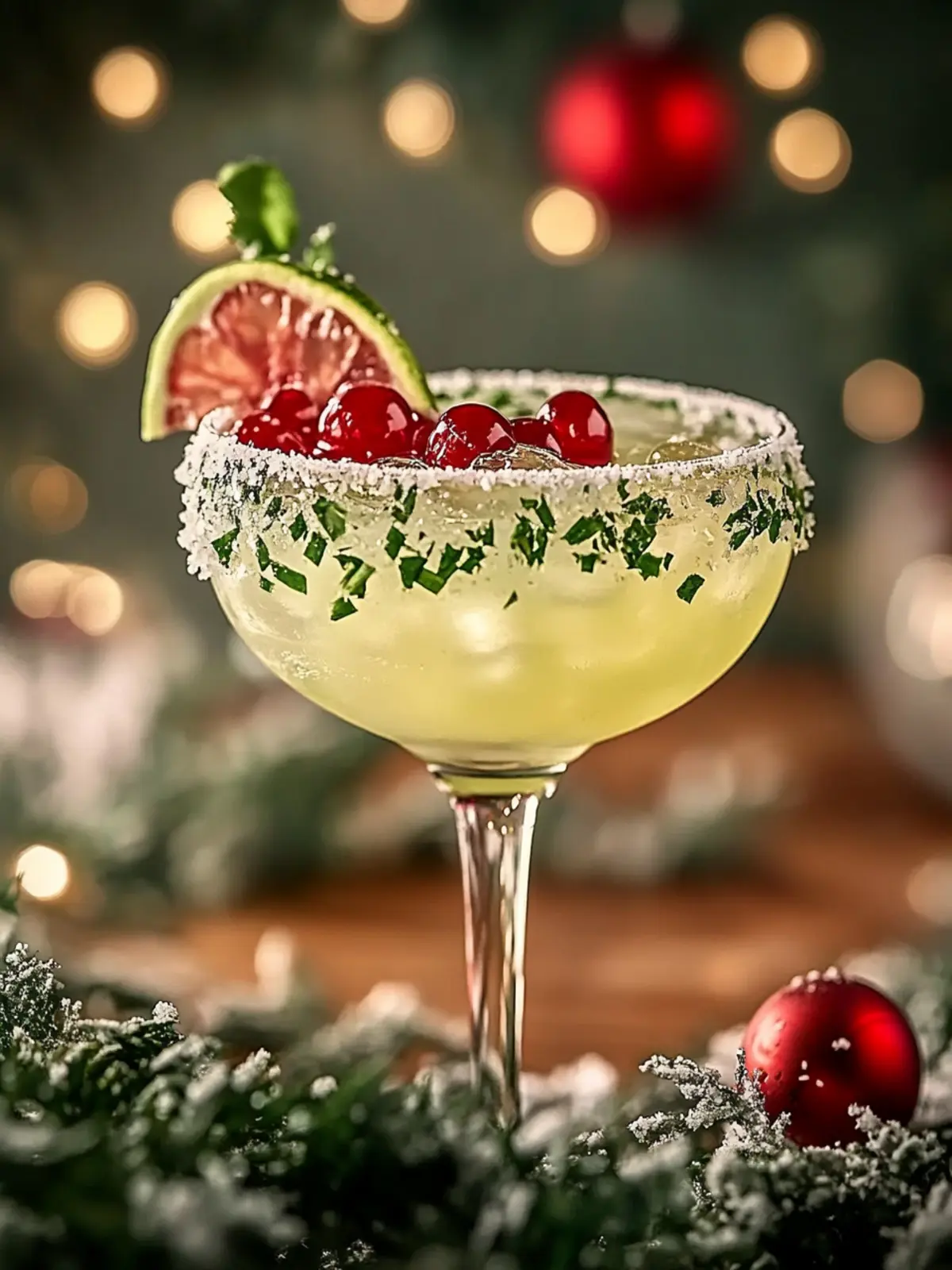 Festive Mistletoe Margarita: Sip into Holiday Cheer! 4 Mistletoe Margarita