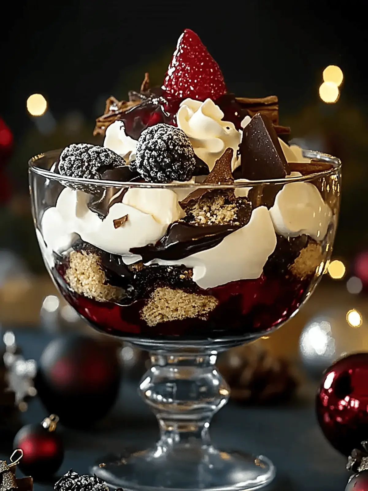 Black Forest Trifle for Christmas