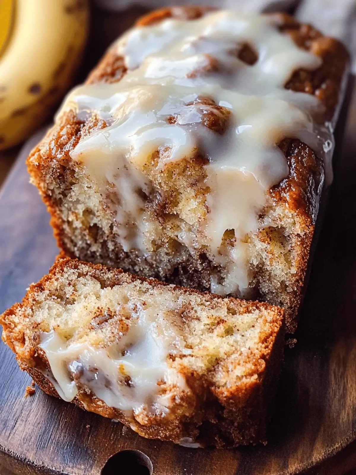 Cinnamon Roll Banana Bread