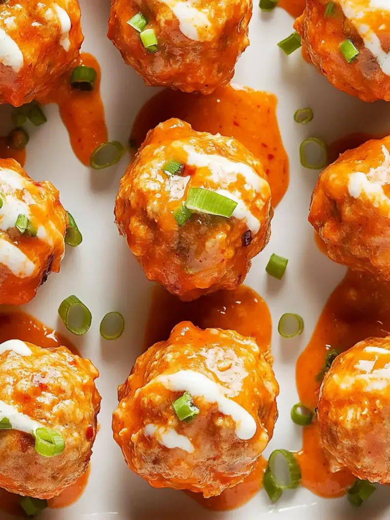 Buffalo Chicken Meatballs