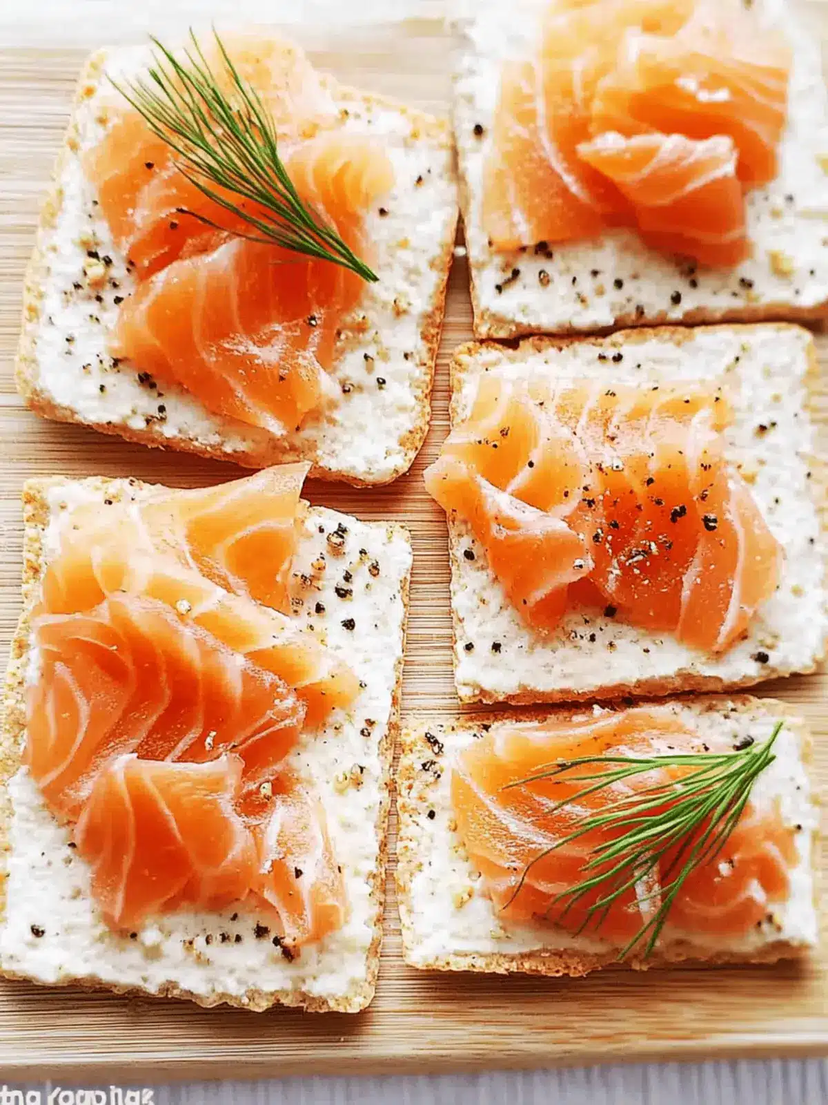 Delicious Smoked Salmon Crackers: Easy Appetizer Bliss 4 Smoked Salmon Crackers