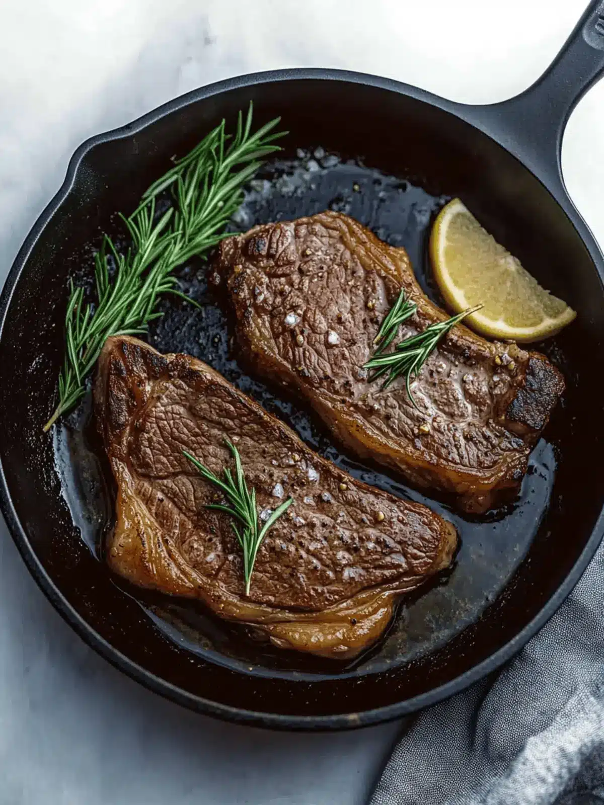 Cast-Iron Skillet Steak