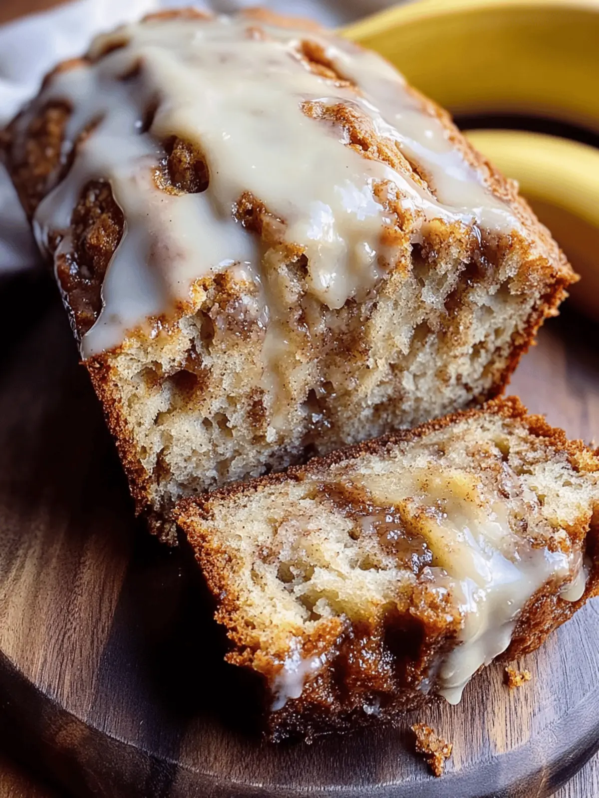 Cinnamon Roll Banana Bread