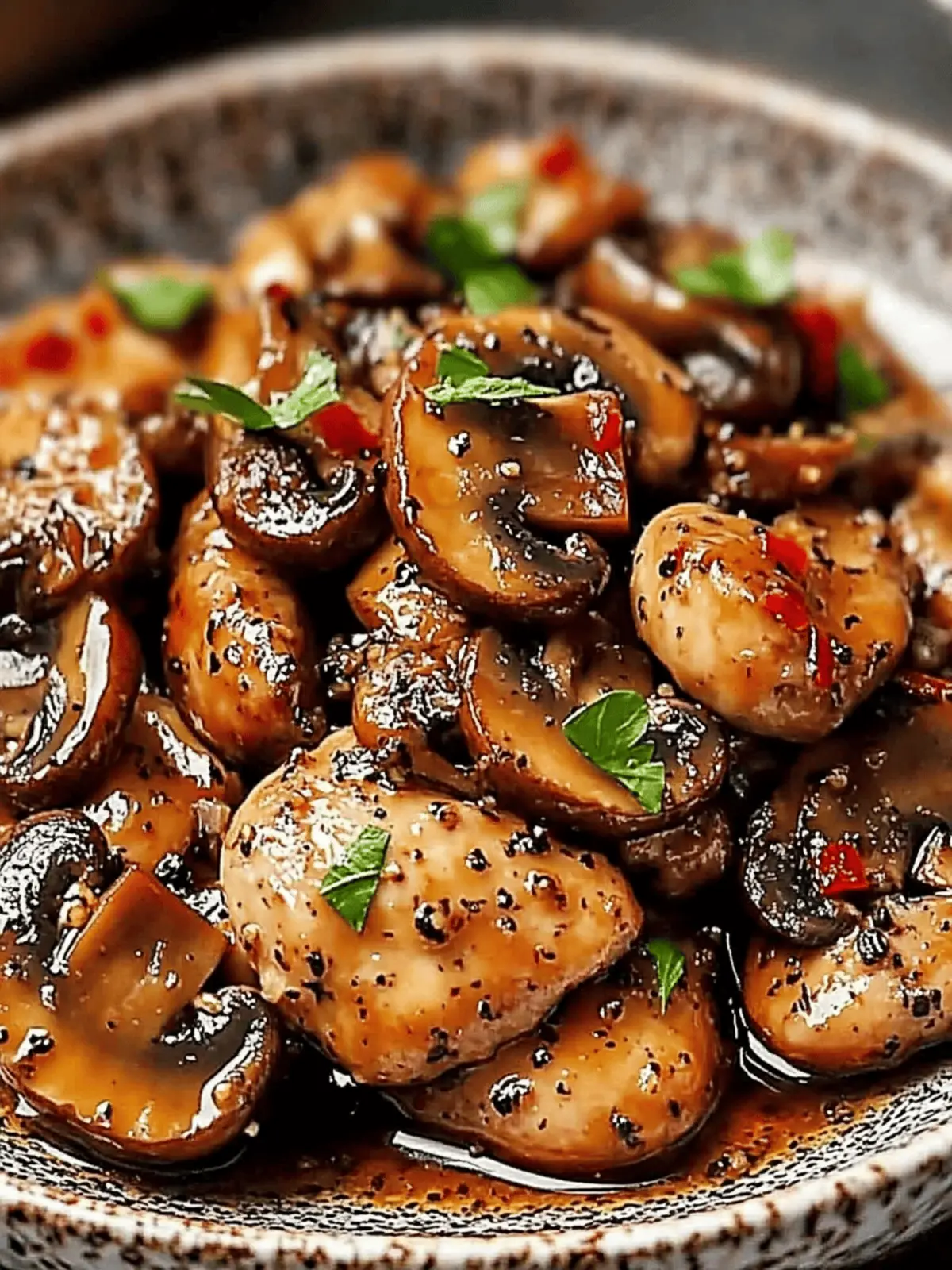Savory Black Pepper Chicken with Mushrooms in 30 Minutes 2 Black Pepper Chicken with Mushrooms