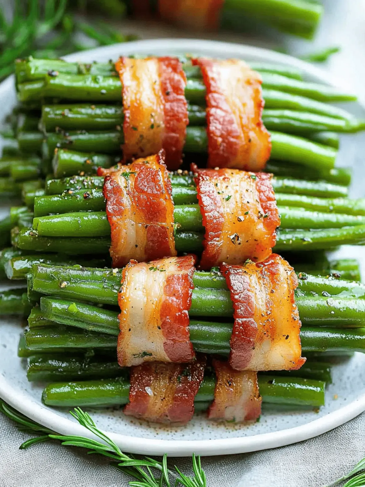 Savor the Flavor of Bacon Green Bean Bundles Tonight 4 Bacon Green Bean Bundles