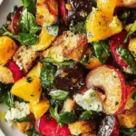 Colorful Winter Rainbow Panzanella Salad for Cozy Nights 6 Winter Rainbow Panzanella Salad