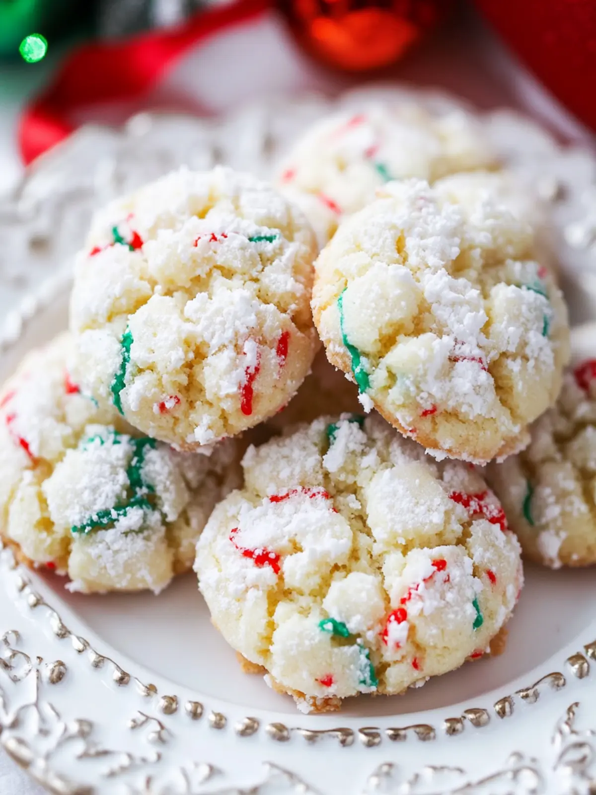 Christmas Gooey Butter Cookies That Melt in Your Mouth 2 Christmas Gooey Butter Cookies