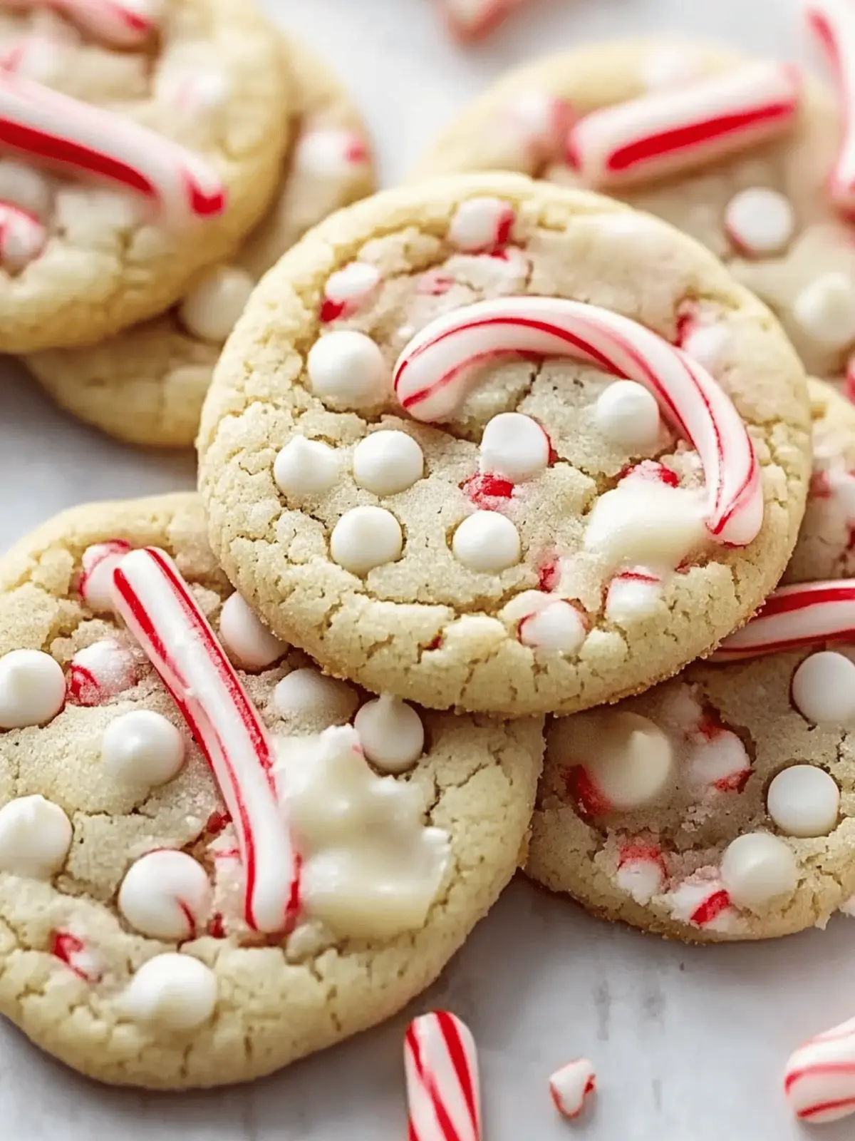 White Chocolate Candy Cane Cookies: Your Holiday Must-Bake Treat 3 White Chocolate Candy Cane Cookies