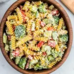 Zesty Ranch Pasta Salad Bursting with Fresh Veggies 7 Ranch Pasta Salad
