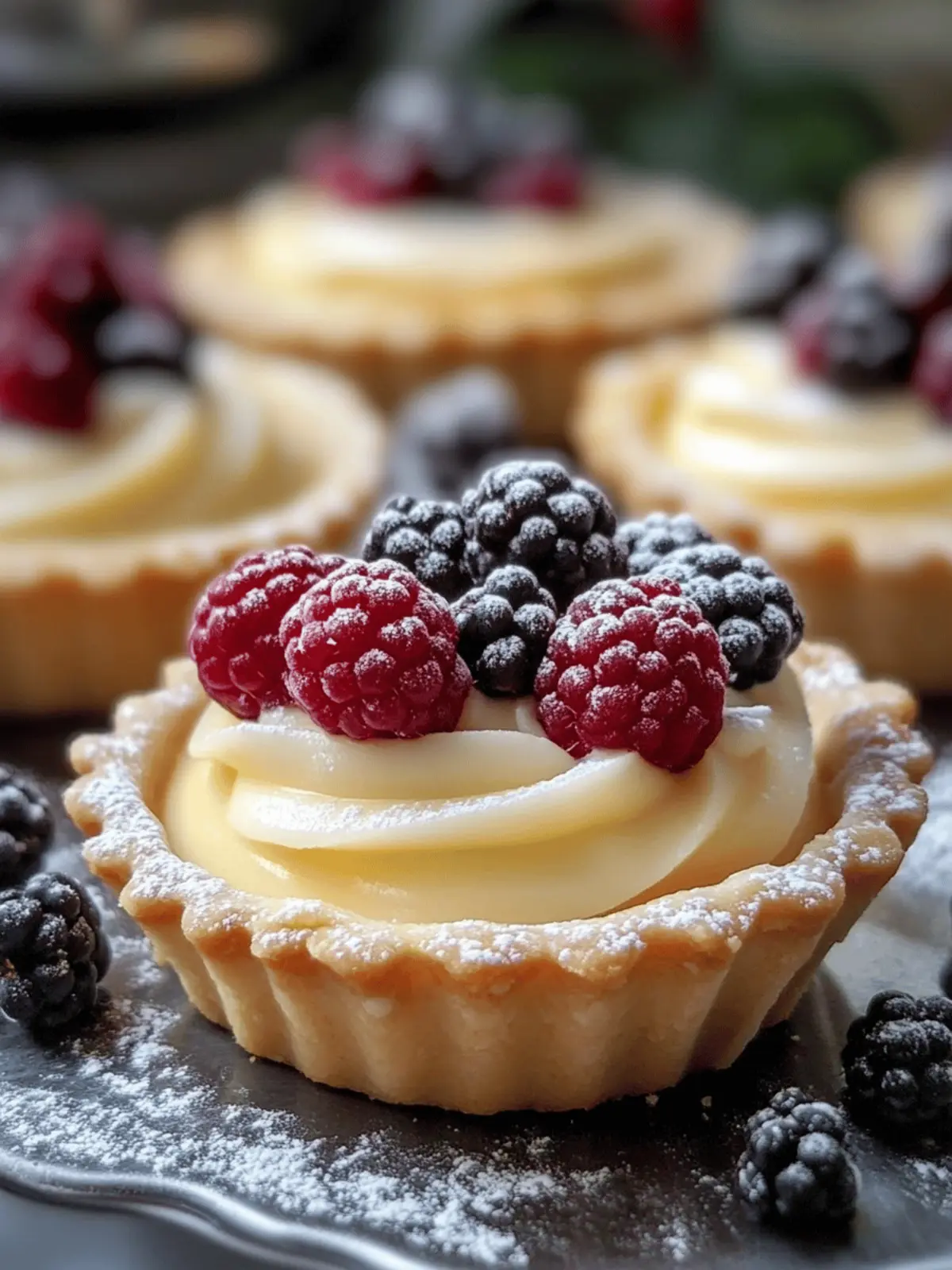 Elegant White Chocolate Mousse Tartlets