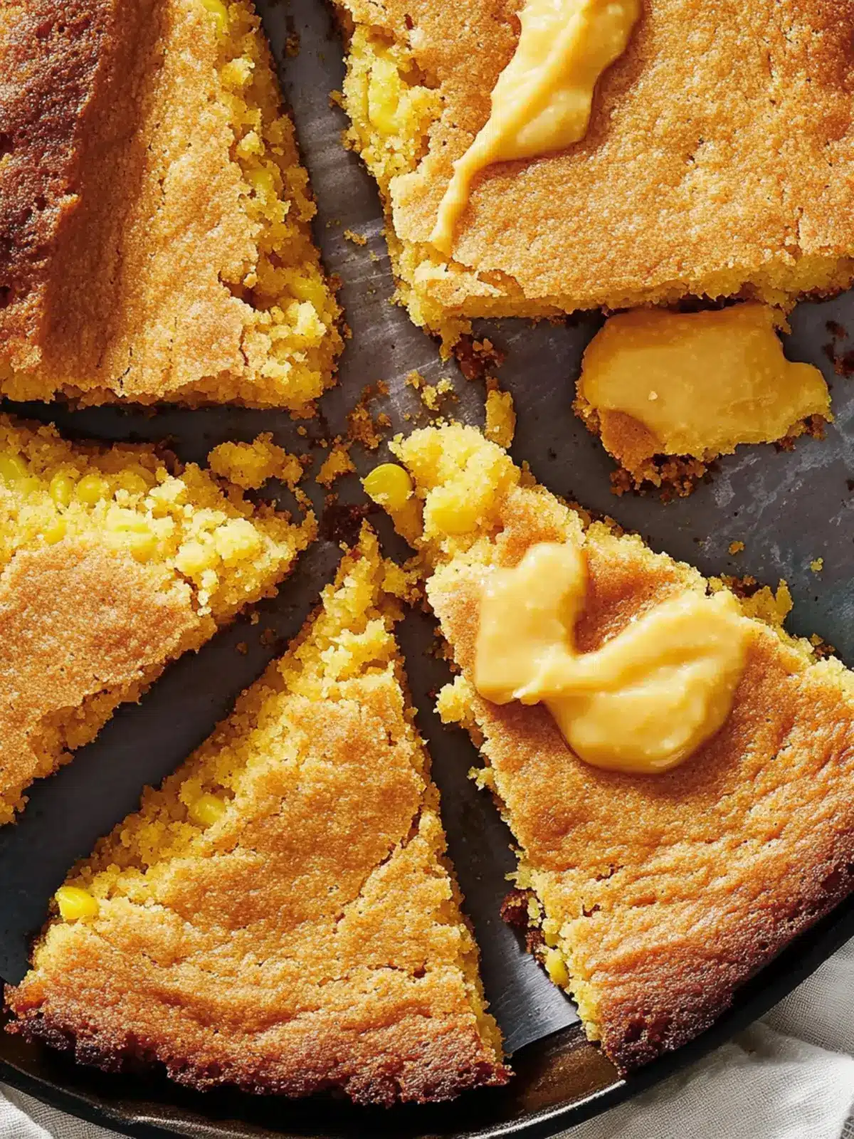 Mouthwatering Skillet Cornbread with Sweet Honey Butter 2 Skillet Cornbread