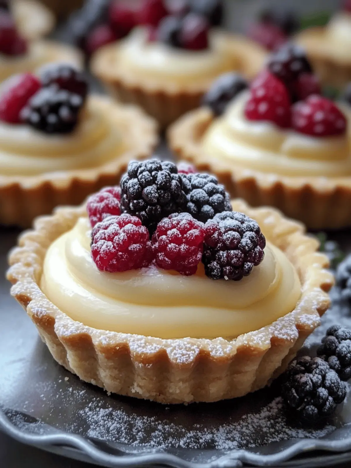 Elegant White Chocolate Mousse Tartlets