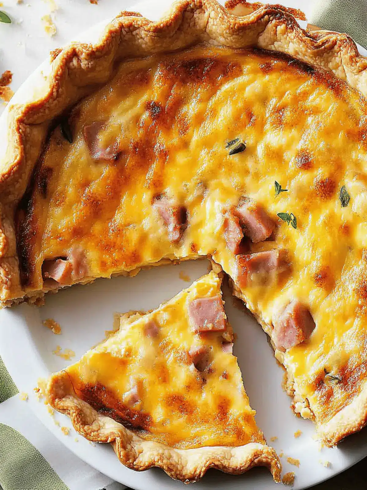 Ham and Cheese Quiche: Easy Recipe for Irresistible Flavor 2 Ham and Cheese Quiche
