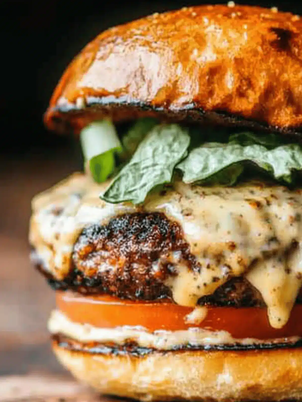 Rapscallion Burger with Pimento Cheese