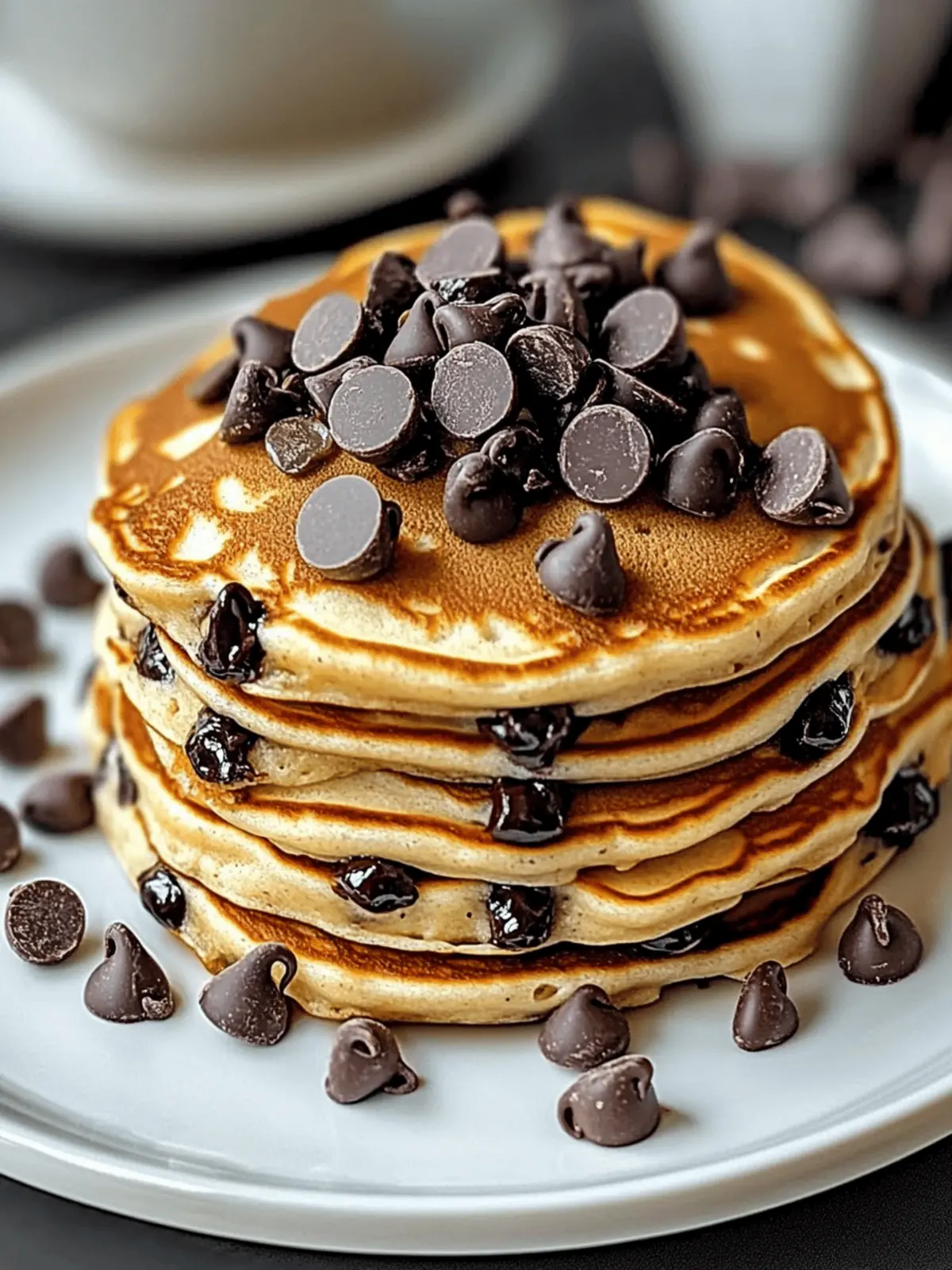 Irresistibly Fluffy Chocolate Chip Pancakes for Ultimate Comfort 2 Fluffy Chocolate Chip Pancakes