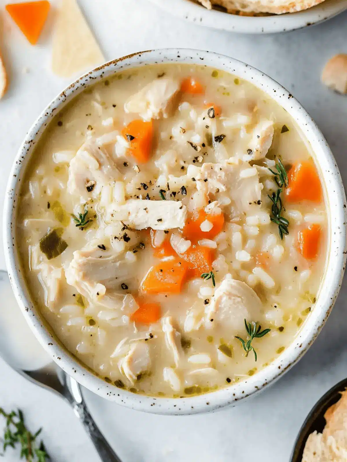 Creamy Chicken and Rice Soup