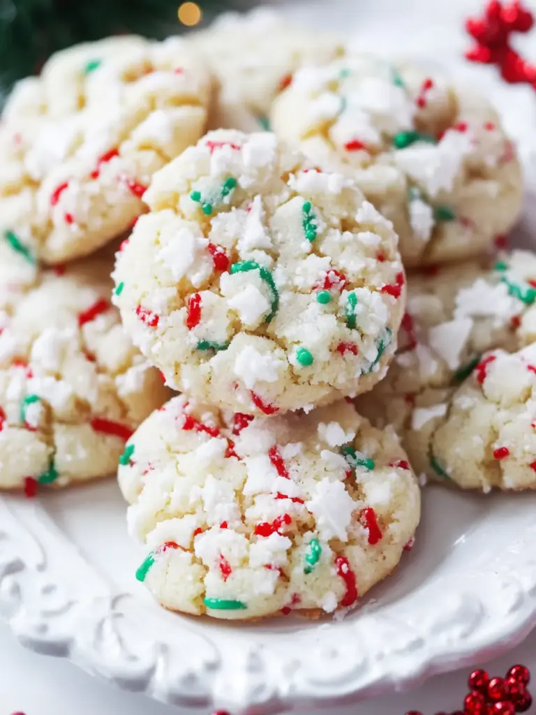 Christmas Gooey Butter Cookies