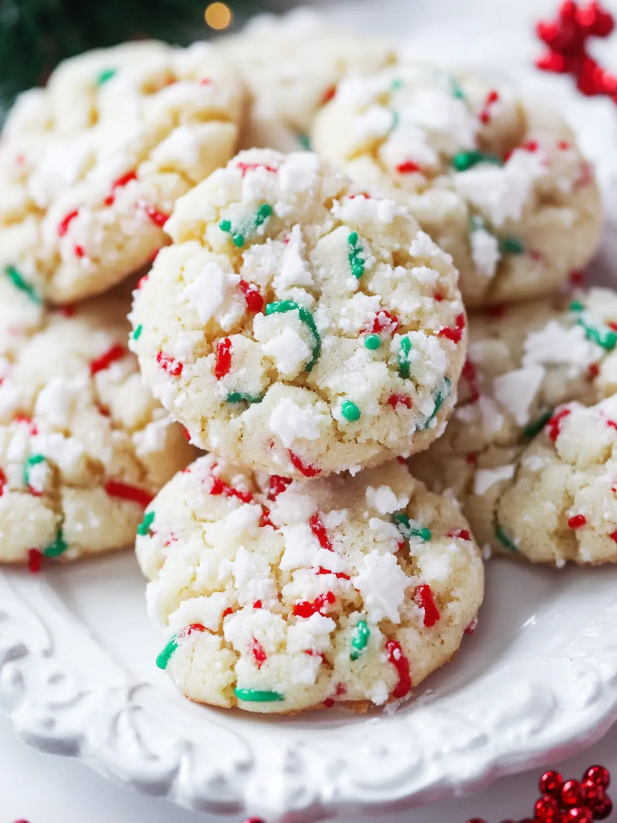 Christmas Gooey Butter Cookies That Melt in Your Mouth 5 Christmas Gooey Butter Cookies