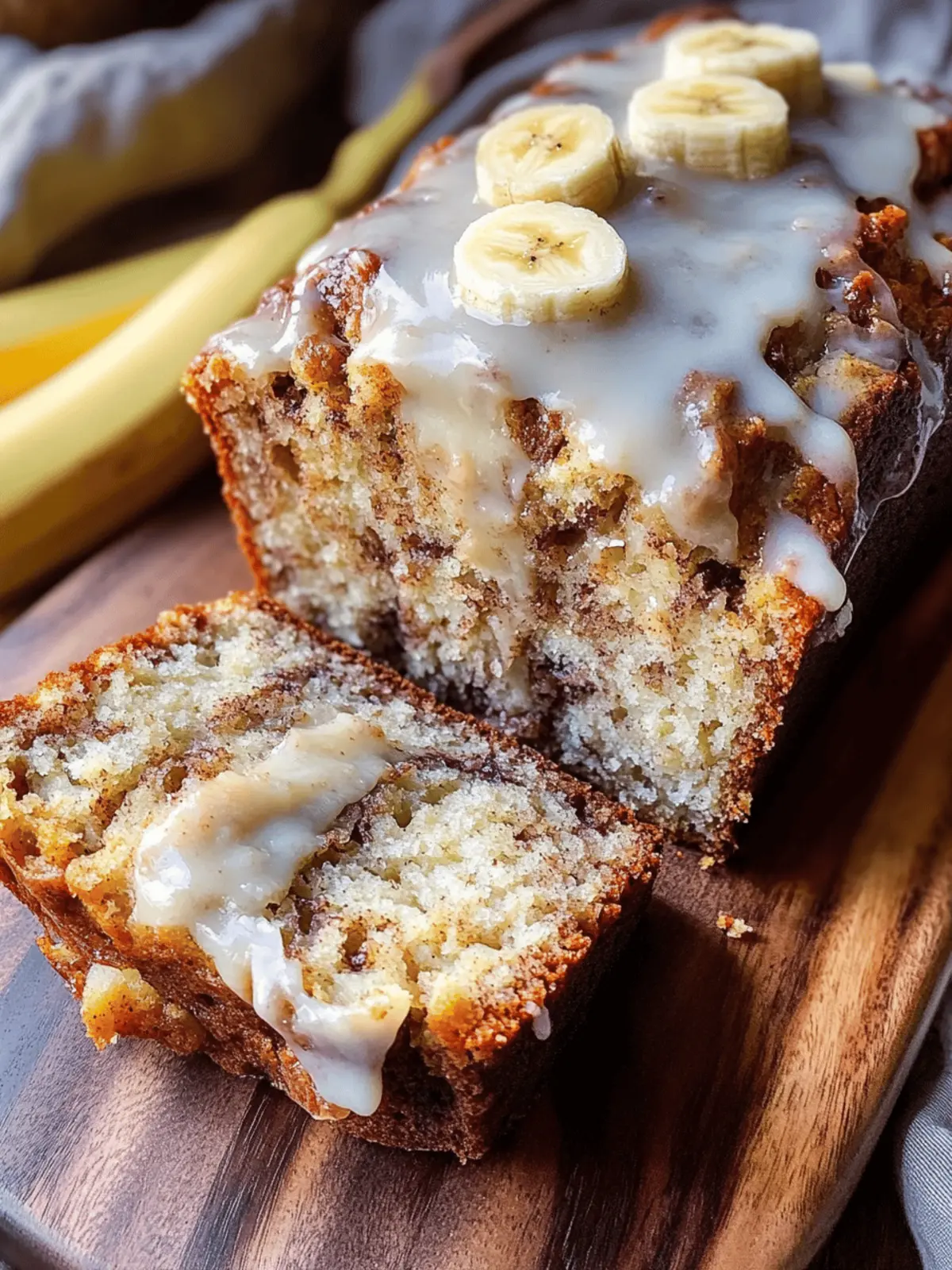 Cinnamon Roll Banana Bread