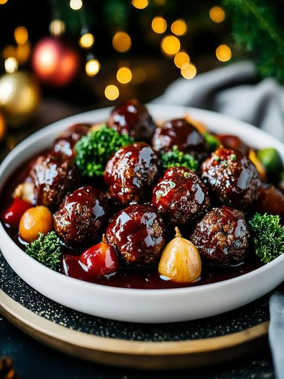 Irresistible Sweet and Savory Christmas Meatballs Recipe 3 Christmas Meatballs