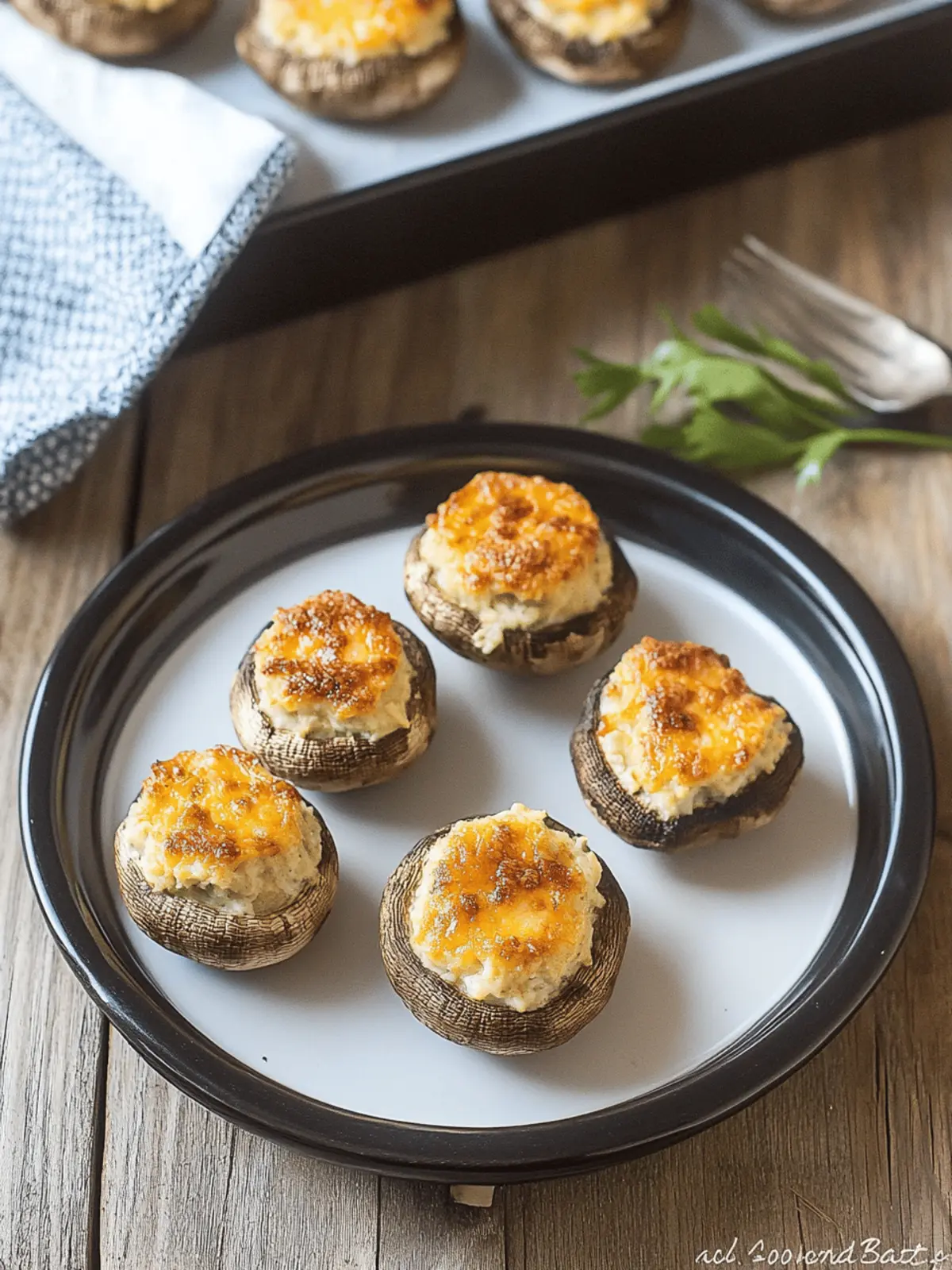 Cream Cheese Stuffed Mushrooms: Irresistible Holiday Treats 3 Cream Cheese Stuffed Mushrooms