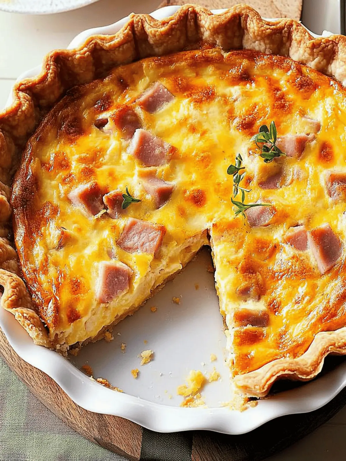 Ham and Cheese Quiche: Easy Recipe for Irresistible Flavor 3 Ham and Cheese Quiche