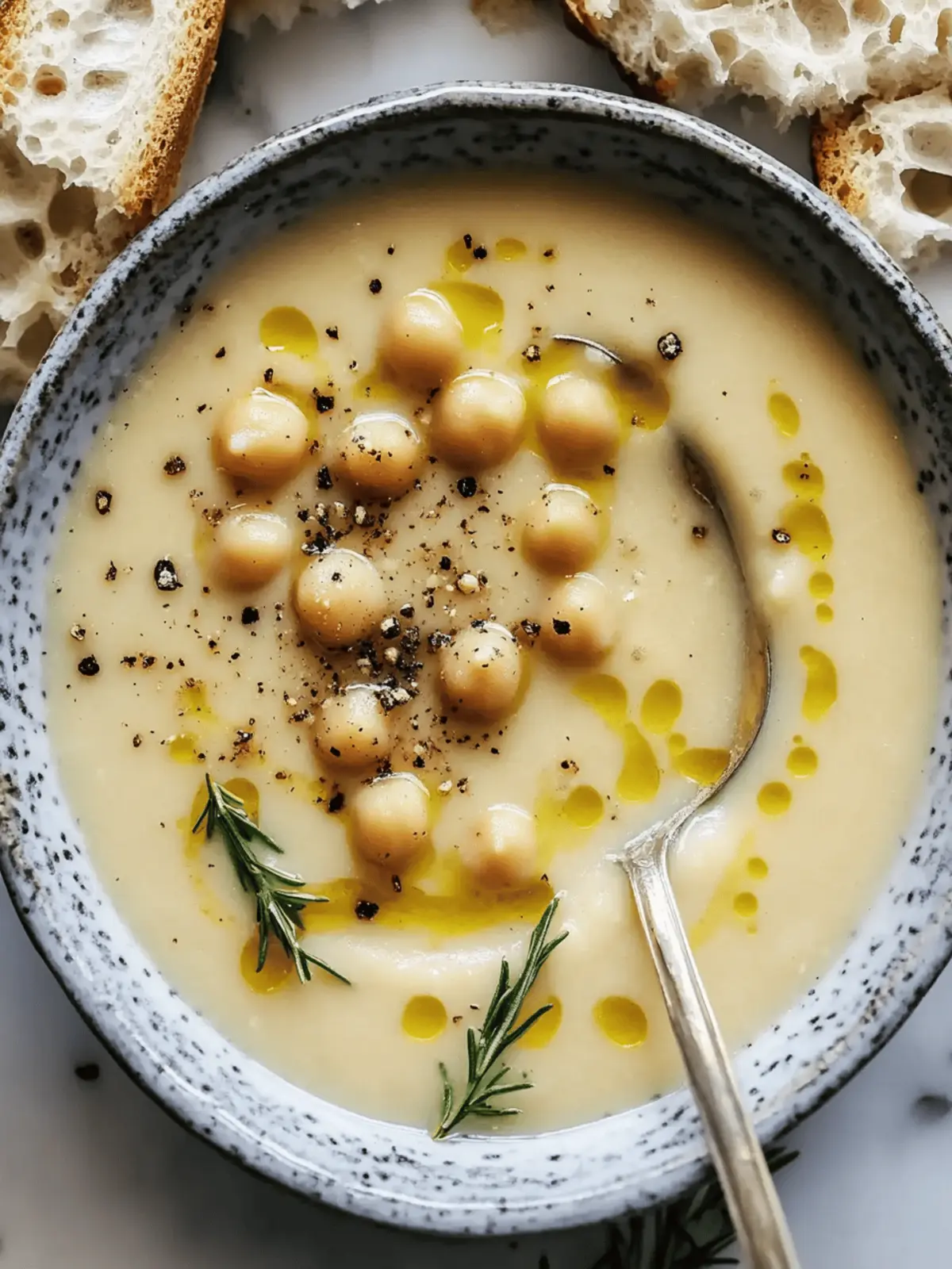 Garlic Chickpea Soup