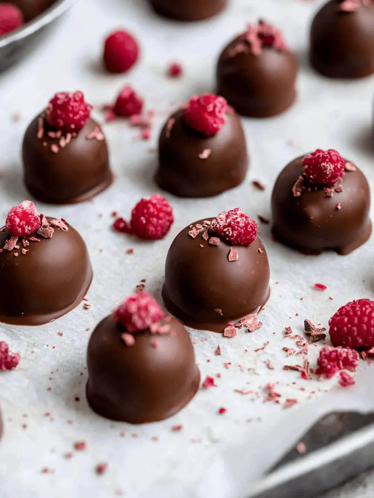 Raspberry Chocolate Truffles