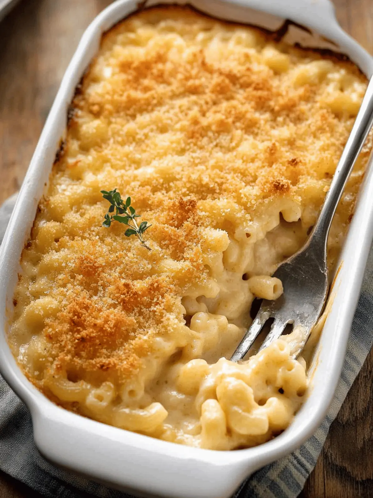 Homemade Baked Mac and Cheese
