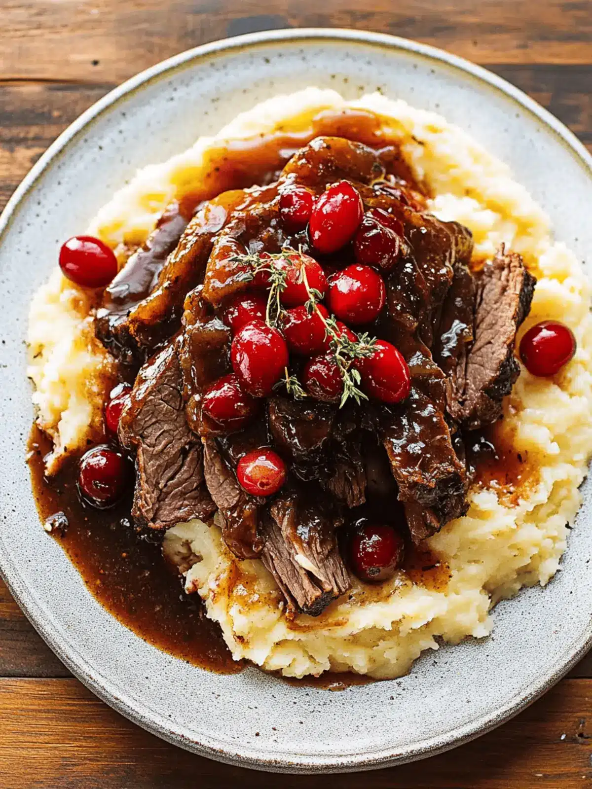 Cranberry Balsamic Roast Beef