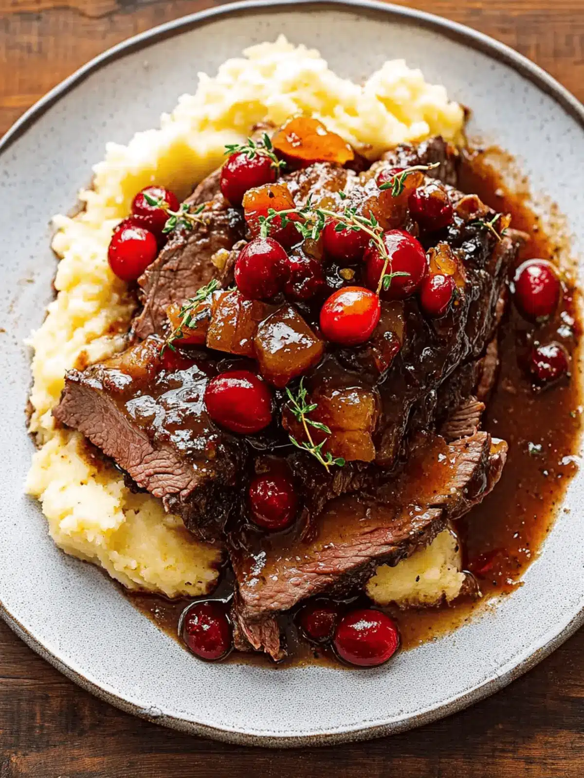 Cranberry Balsamic Roast Beef