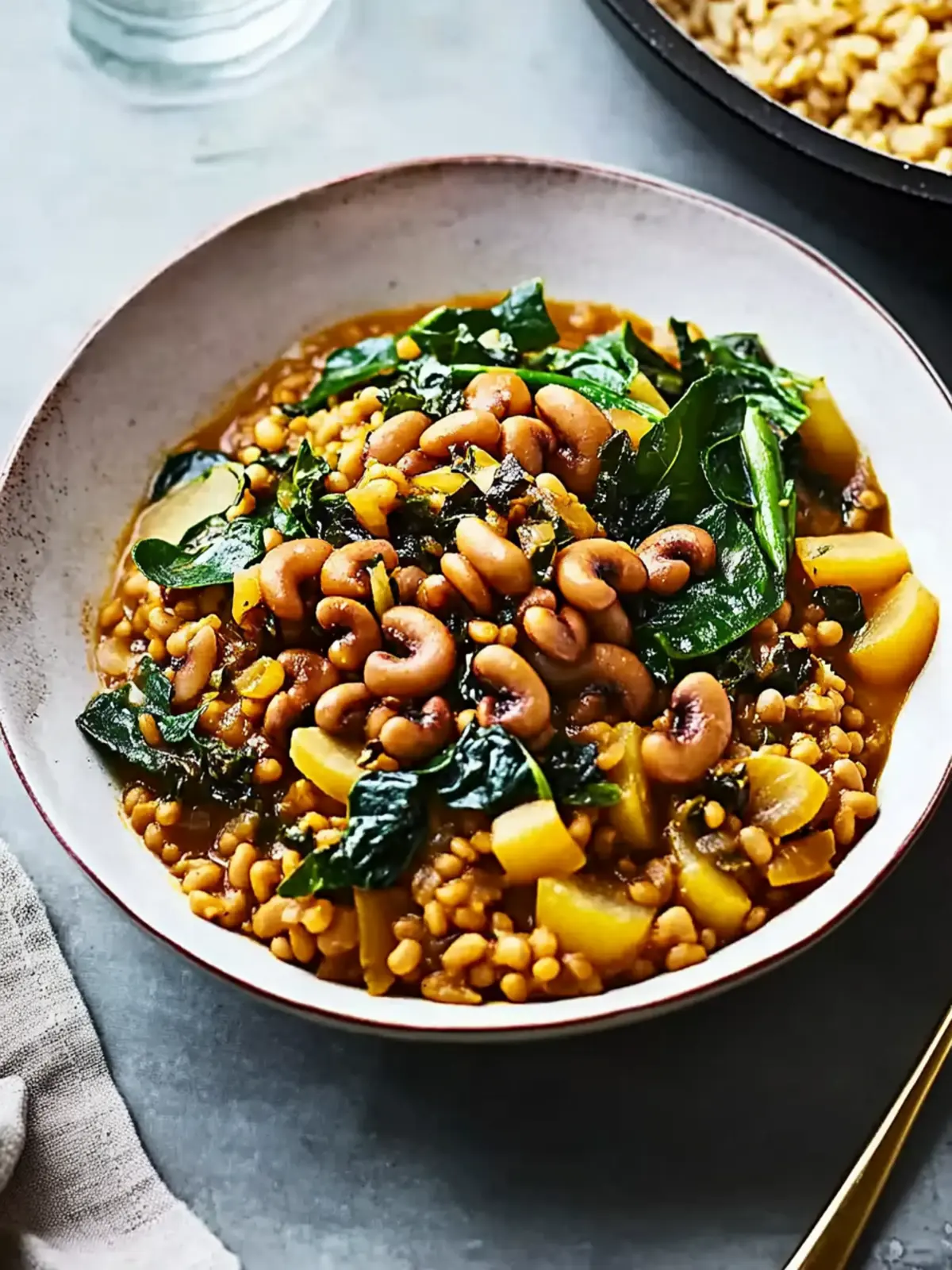 Delicious Hoppin' John with Turnips and Greens for Comfort! 3 Hoppin' John with Turnips and Turnip Greens