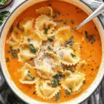 One Pot Ravioli Soup