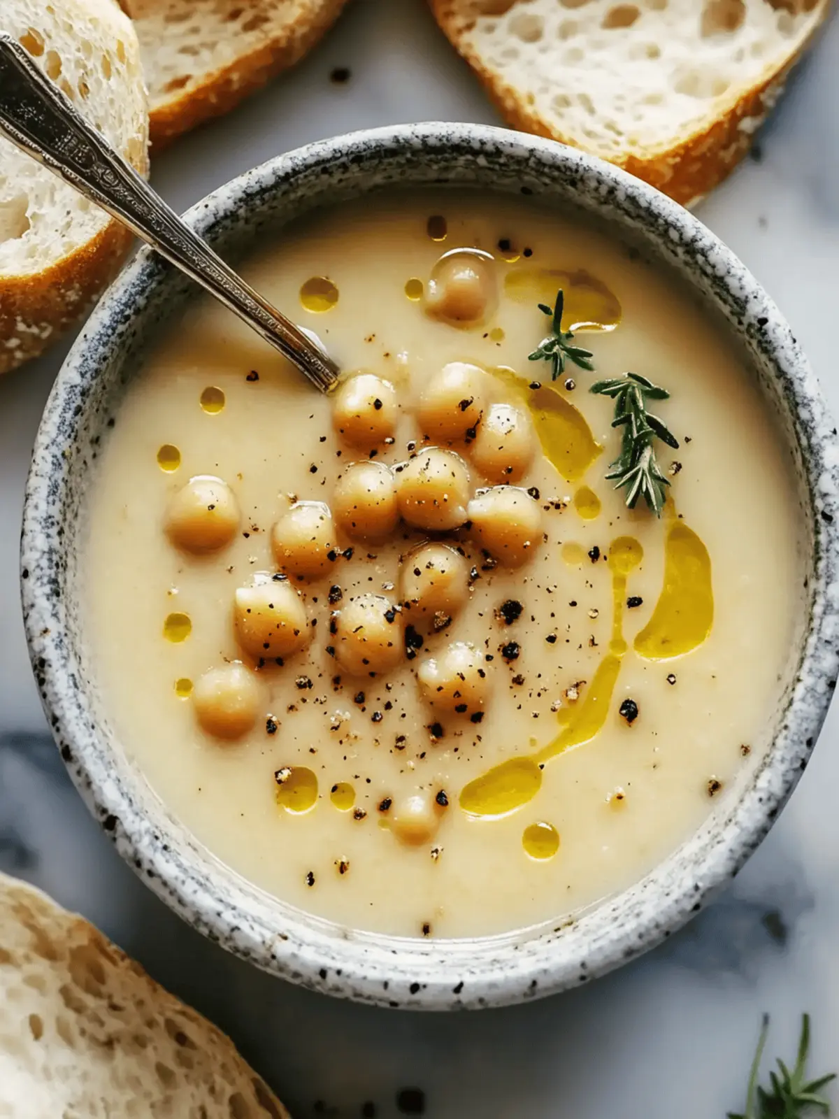 Garlic Chickpea Soup