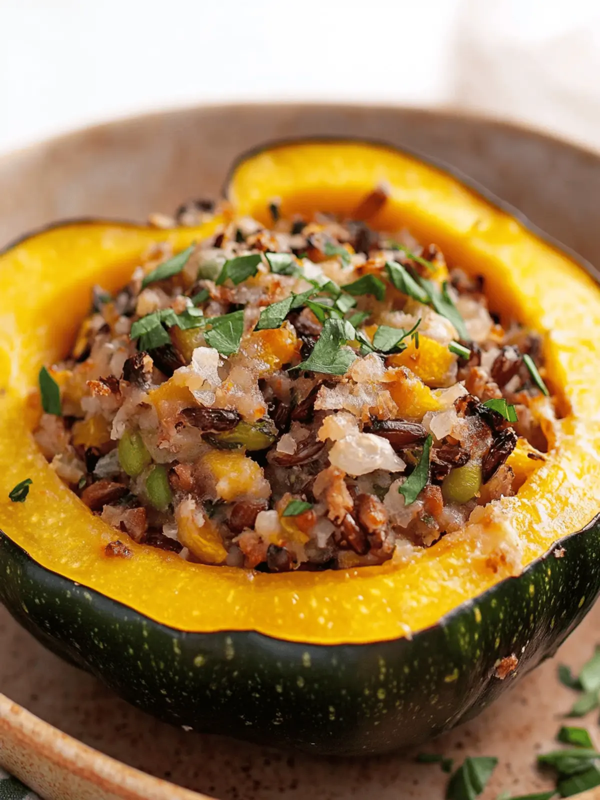 Vegan Stuffed Acorn Squash Perfect for Your Fall Feast 2 Vegan Stuffed Acorn Squash