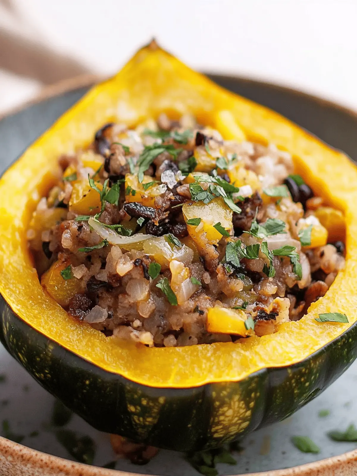 Vegan Stuffed Acorn Squash Perfect for Your Fall Feast 4 Vegan Stuffed Acorn Squash
