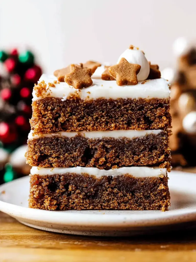 Gingerbread Cookie Bars